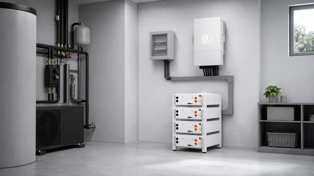 Wizualizacja systemu Deye SE-G5.1 Pro-B w domowym pomieszczeniu technicznym